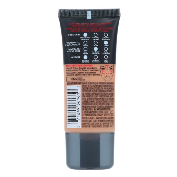 L'Oreal Paris Infallible Pro-Matte Liquid Longwear Foundation Shell 1 oz