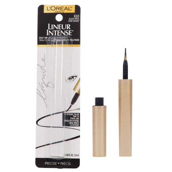 L'Oreal Paris Lineur Intense Felt Tip Liquid Eyeliner Black Mica 0.05 oz