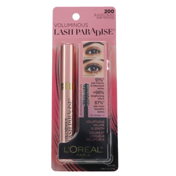 L'Oreal Paris Voluminous Lash Paradise Mascara Blackest Black 0.28 oz