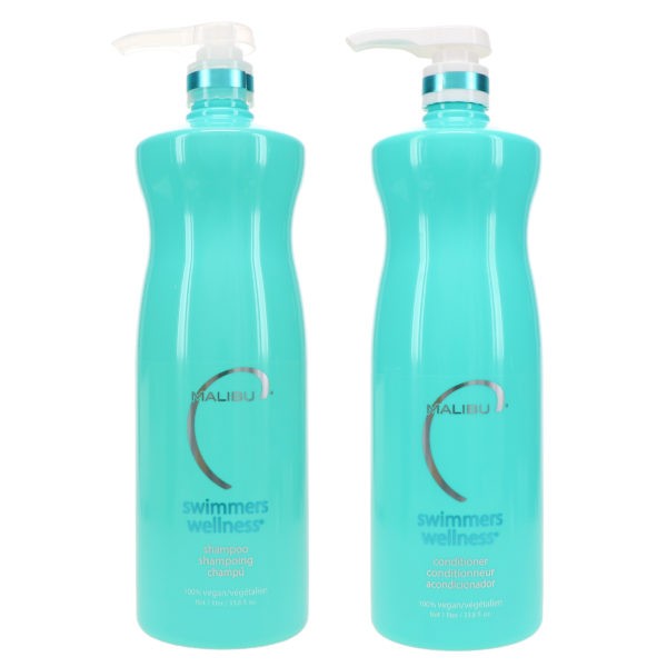 Malibu Swimmers Wellness Shampoo 33.8 oz & Swimmers Wellness Conditioner 33.8 oz Combo Pack