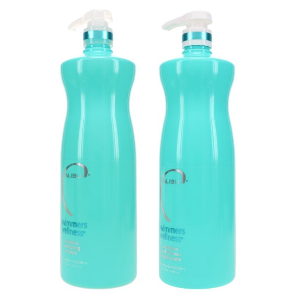 Malibu Swimmers Wellness Shampoo 33.8 oz & Swimmers Wellness Conditioner 33.8 oz Combo Pack