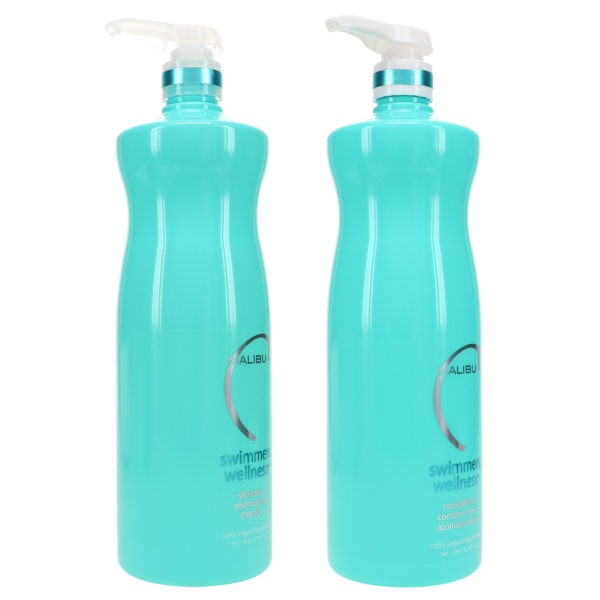 Malibu Swimmers Wellness Shampoo 33.8 oz & Swimmers Wellness Conditioner 33.8 oz Combo Pack