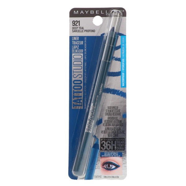 Maybelline New York TattooStudio Eyeliner Pencil Deep Teal 0.04 oz