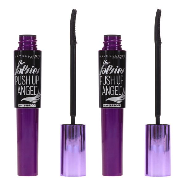 Maybelline New York The Falsies Push Up Angel Waterproof Mascara Very Black 0.32 oz 2 Pack