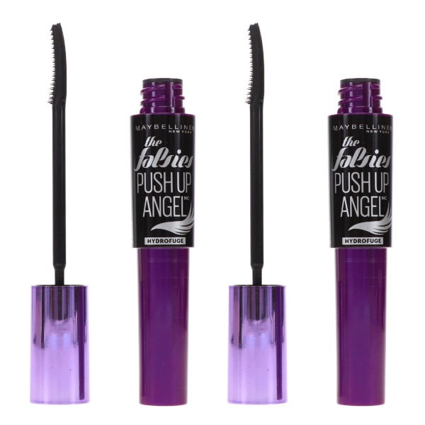 Maybelline New York The Falsies Push Up Angel Waterproof Mascara Very Black 0.32 oz 2 Pack