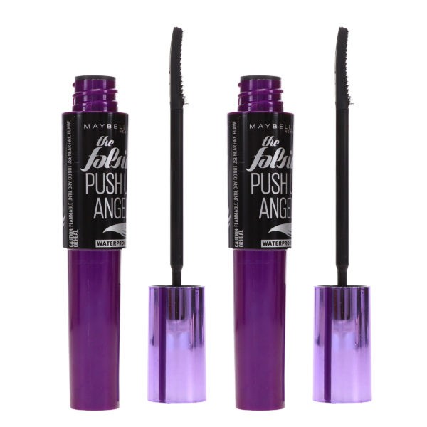 Maybelline New York The Falsies Push Up Angel Waterproof Mascara Very Black 0.32 oz 2 Pack