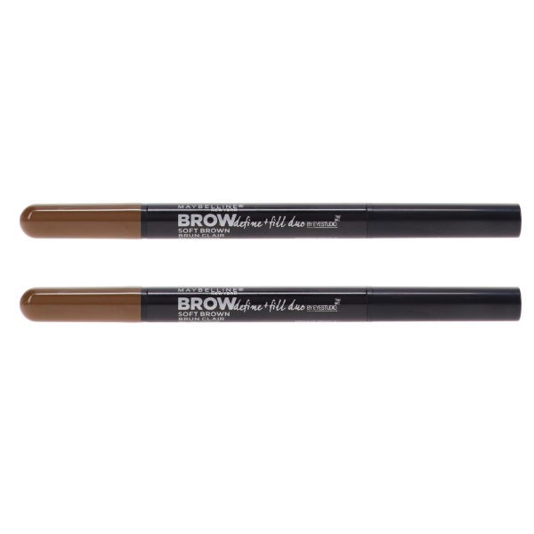 Maybelline New York Brow Define & Fill Duo Soft Brown 0.17 oz 2 Pack