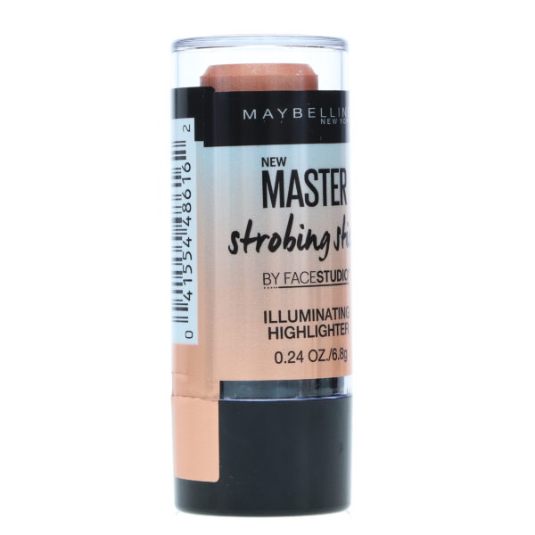 Maybelline New York Color FaceStudio Master Strobing Stick Illuminating Highlighter Medium Nude Glow 0.24 oz
