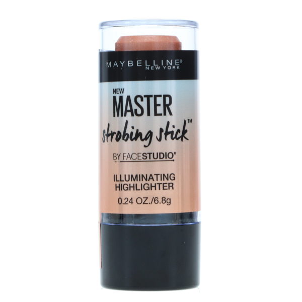 Maybelline New York Color FaceStudio Master Strobing Stick Illuminating Highlighter Medium Nude Glow 0.24 oz