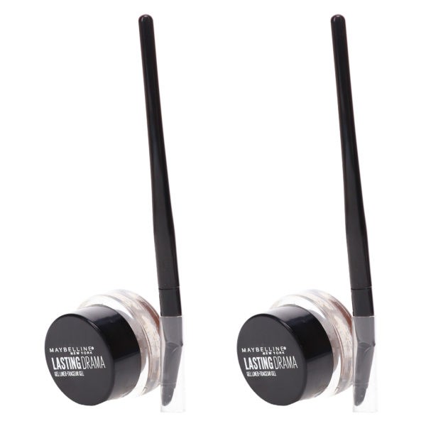 Maybelline New York Eye Studio Lasting Drama Gel Eyeliner Brown  0.11 oz 2 Pack