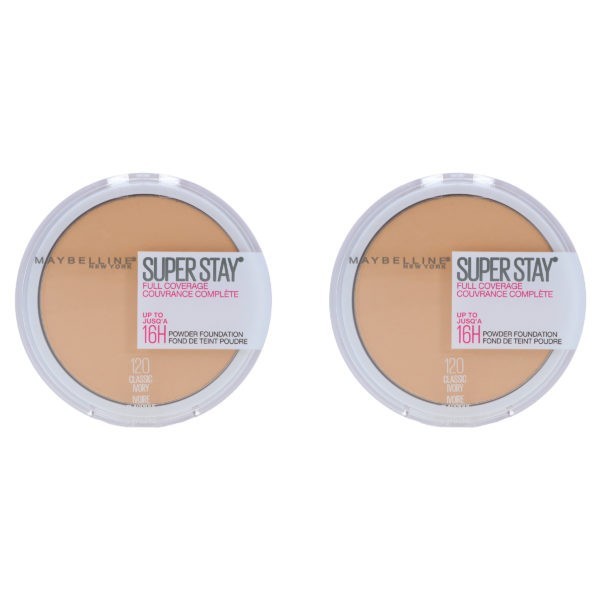 Maybelline New York SuperStay Full Coverage Powder Foundation 0.21 oz 2 Pack