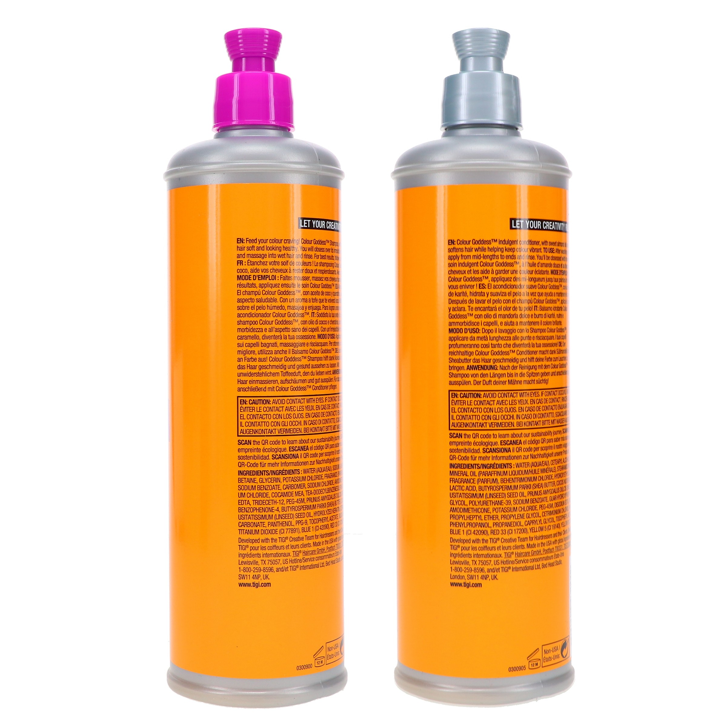 TIGI Bed Head Color Goddess Oil Infused Shampoo 13.5 oz & Bed Head Colour Goddess Oil Infused Conditioner 13.53 oz Combo Pack