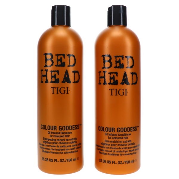 TIGI Bed Head Colour Goddess Shampoo 25.36 oz & Colour Goddess Conditioner 25.36 oz Combo Pack