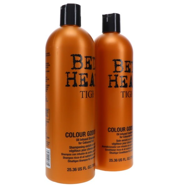 TIGI Bed Head Colour Goddess Shampoo 25.36 oz & Colour Goddess Conditioner 25.36 oz Combo Pack