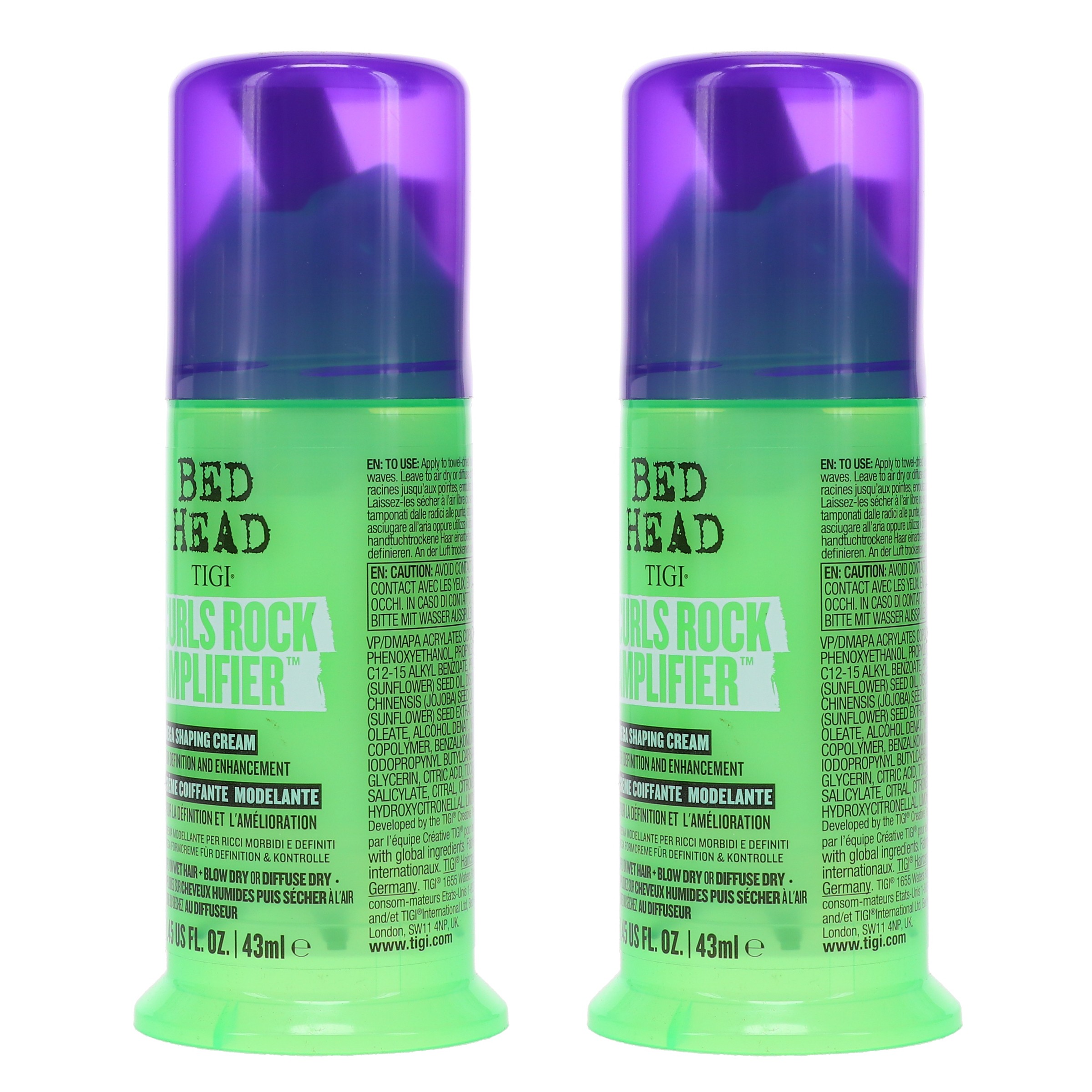 TIGI Bed Head Curls Rock Amplifier Mega Shaping Cream 1.45 oz 2 Pack
