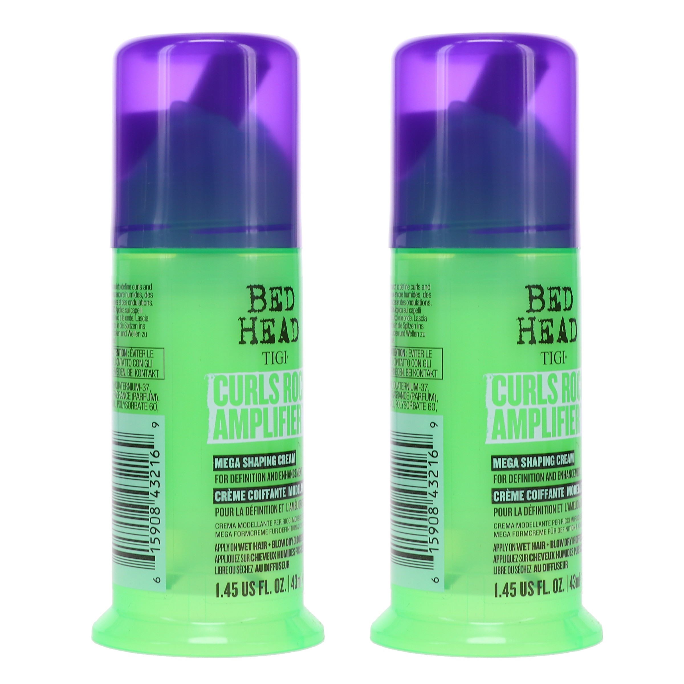 TIGI Bed Head Curls Rock Amplifier Mega Shaping Cream 1.45 oz 2 Pack