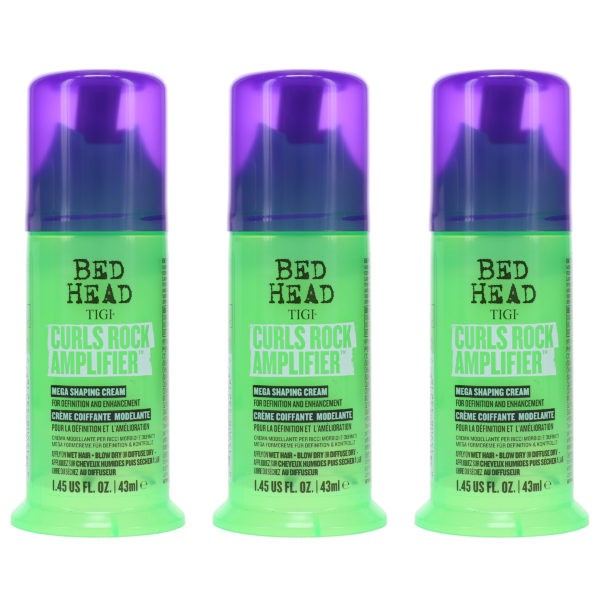 TIGI Bed Head Curls Rock Amplifier Mega Shaping Cream 1.45 oz 3 Pack