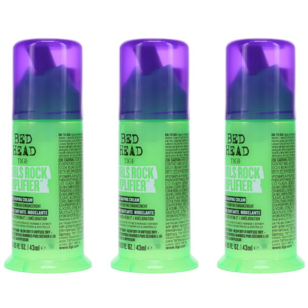 TIGI Bed Head Curls Rock Amplifier Mega Shaping Cream 1.45 oz 3 Pack