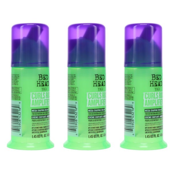 TIGI Bed Head Curls Rock Amplifier Mega Shaping Cream 1.45 oz 3 Pack