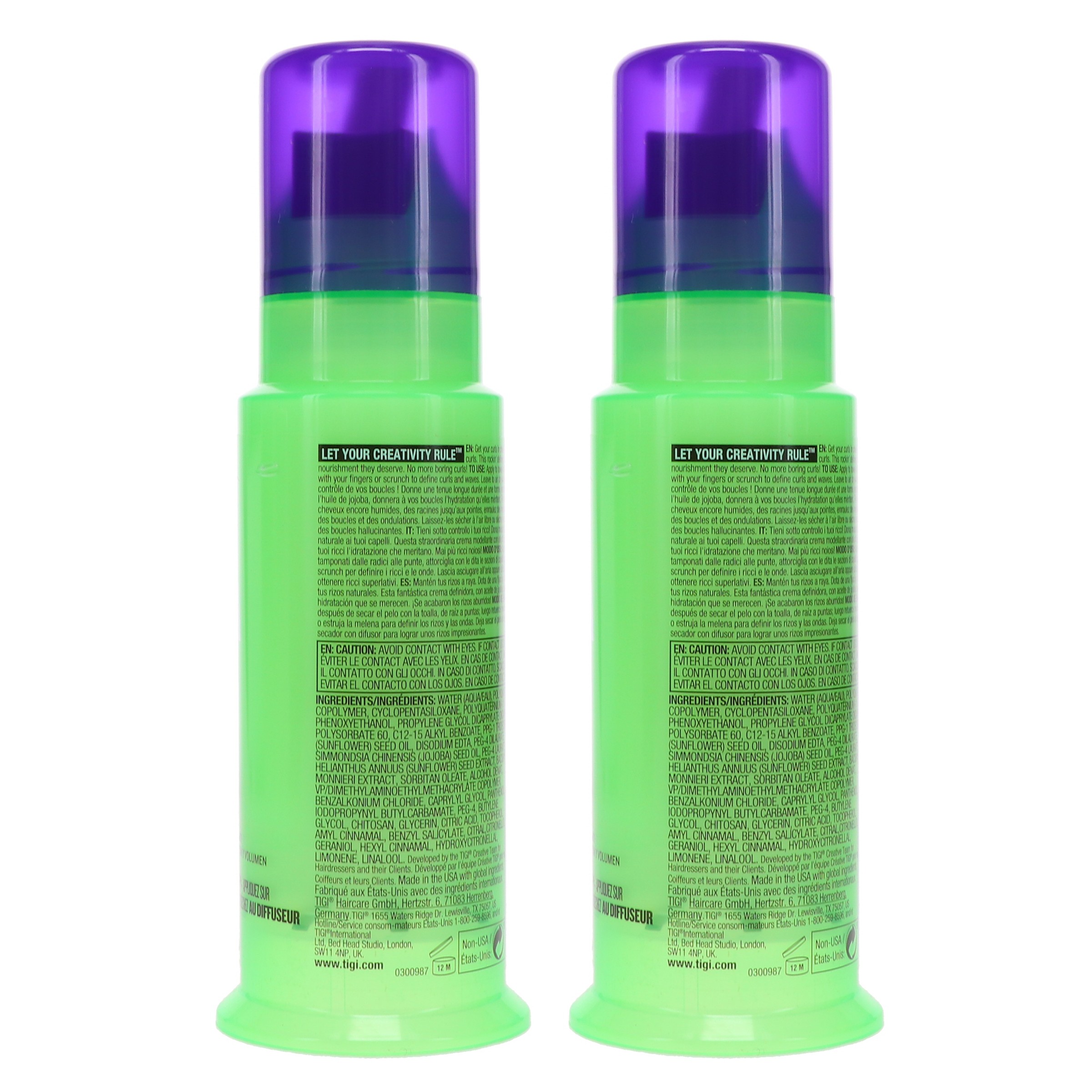 TIGI Bed Head Curls Rock Amplifier Mega Shaping Cream 3.82 oz 2 Pack