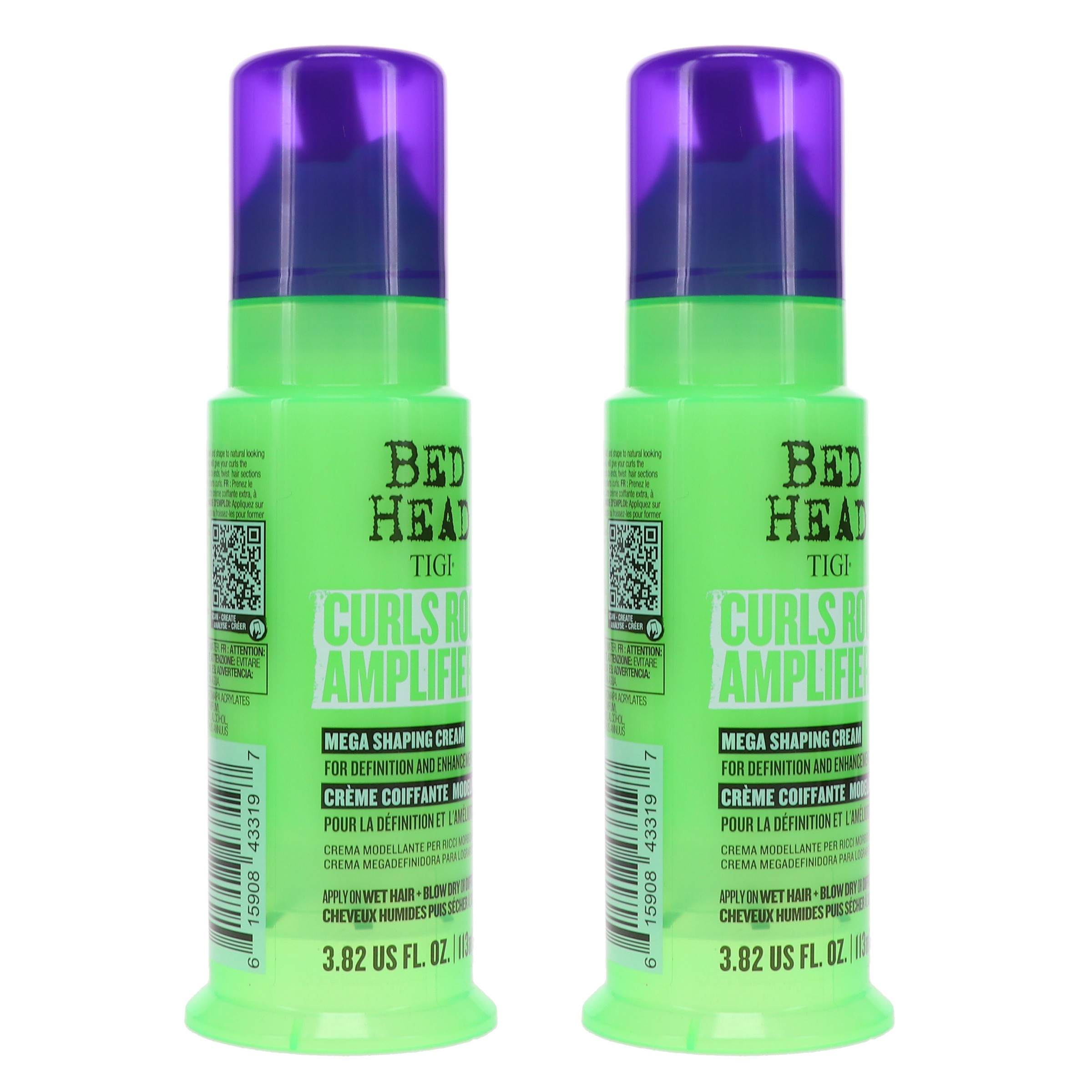 TIGI Bed Head Curls Rock Amplifier Mega Shaping Cream 3.82 oz 2 Pack