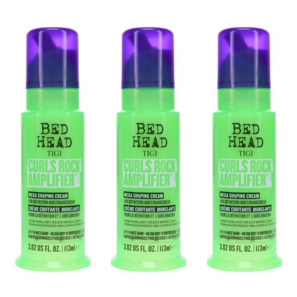 TIGI Bed Head Curls Rock Amplifier Mega Shaping Cream 3.82 oz 3 Pack