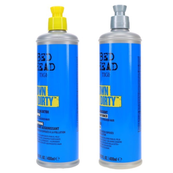 TIGI Bed Head Down N Dirty Shampoo 13.53 oz & Bed Head Down N Dirty Conditioner 13.53 oz Combo Pack