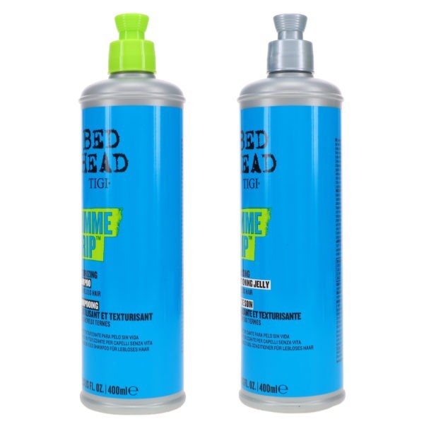 TIGI Bed Head Gimme Grip Texturizing Shampoo 13.53 oz & Bed Head Gimme Grip Texturizing Conditioning Jelly 13.53 oz Combo Pack