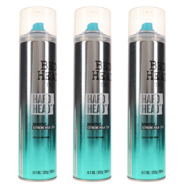 TIGI Bed Head Hard Head Hair Spray 11.7 oz 3 Pack