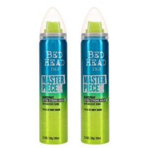TIGI Bed Head Masterpiece Extra Strong Hold Hairspray 2.4 oz 2 Pack