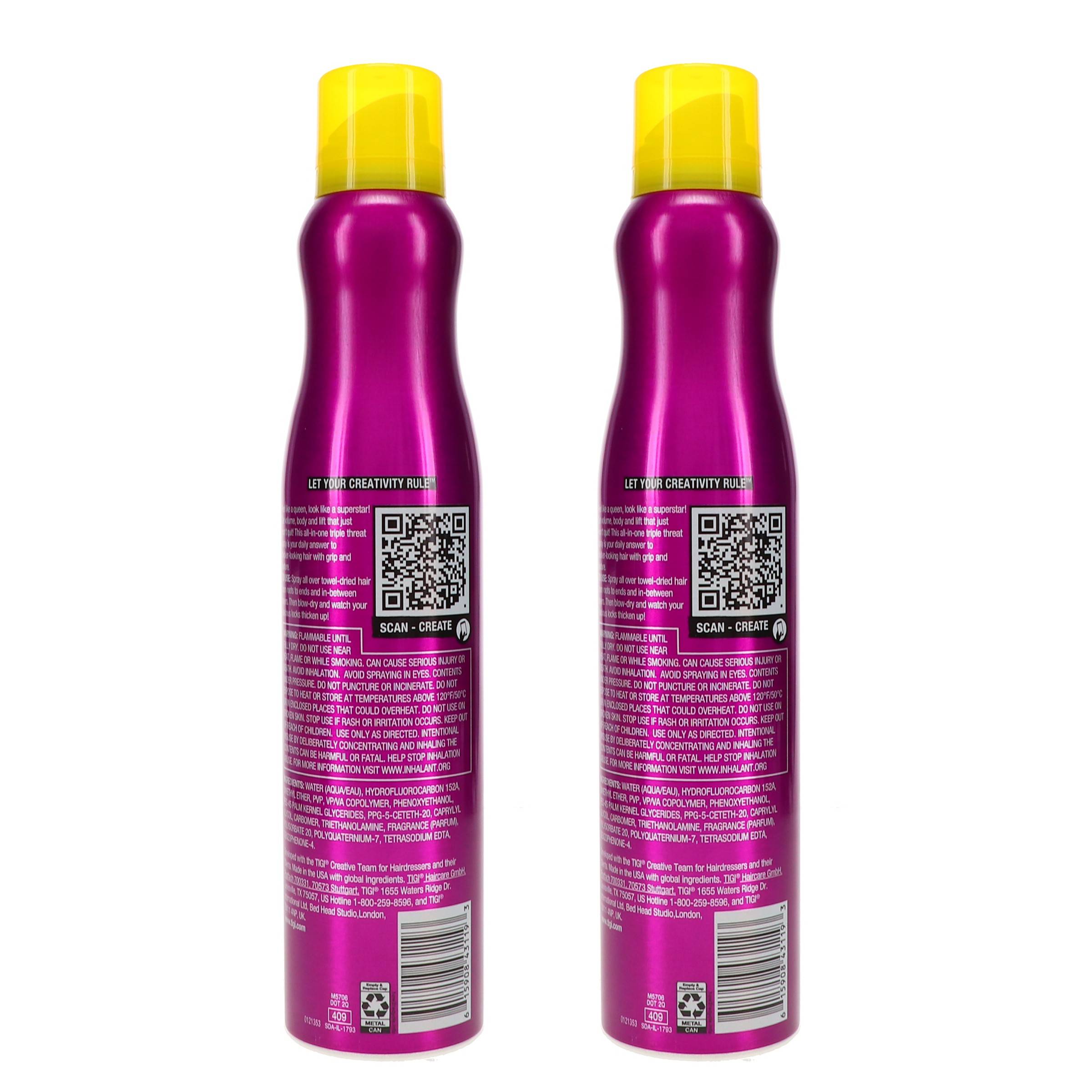 TIGI Bed Head Queen for a Day Thickening Spray 10.5 oz 2 Pack
