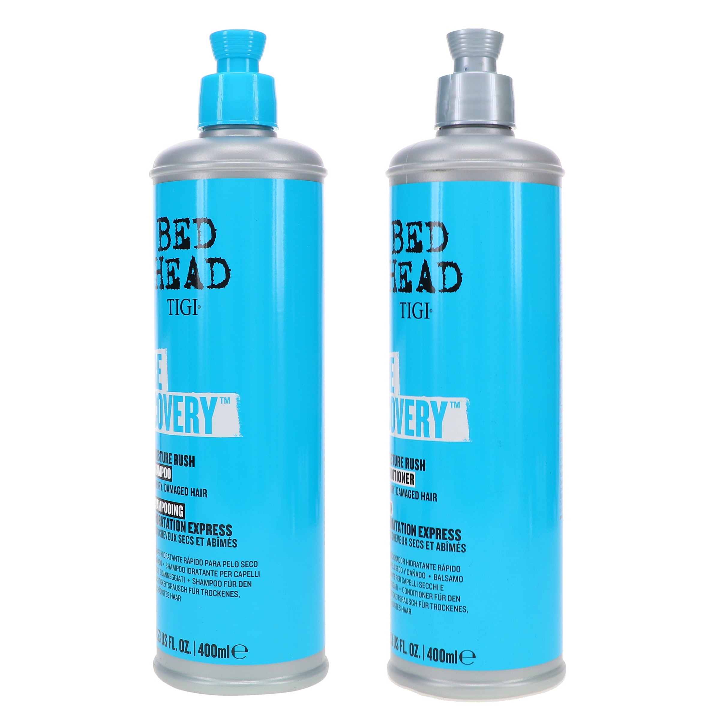 Bed Head Recovery Moisture Rush Shampoo 13.53 oz & Bed Head Moisture Rush Conditioner 13.53 oz Combo Pack ~ Beauty Roulette