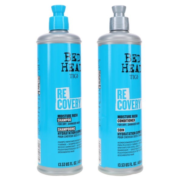 TIGI Bed Head Recovery Moisture Rush Shampoo 13.53 oz & Bed Head Recovery Moisture Rush Conditioner 13.53 oz Combo Pack