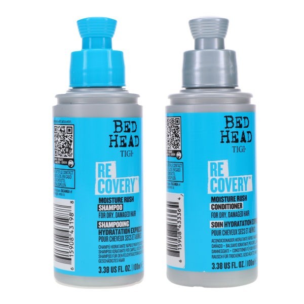 TIGI Bed Head Recovery Moisture Rush Shampoo 3.38 oz & Bed Head Recovery Moisture Rush Conditioner 3.38 oz Combo Pack