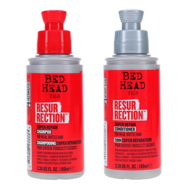 TIGI Bed Head Resurrection Super Repair Shampoo 3.38 oz & Bed Head Resurrection Super Repair Conditioner 3.38 oz Combo Pack
