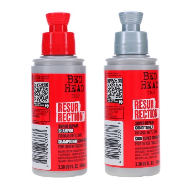 TIGI Bed Head Resurrection Super Repair Shampoo 3.38 oz & Bed Head Resurrection Super Repair Conditioner 3.38 oz Combo Pack