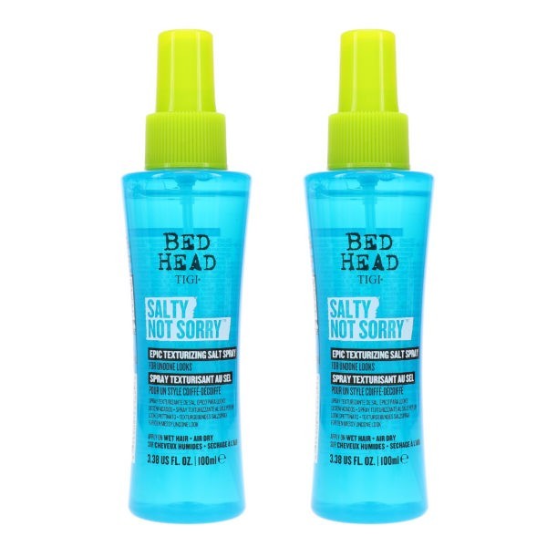 TIGI Bed Head Salty Not Sorry Epic Texturizing Salt Spray 3.38 oz 2 Pack