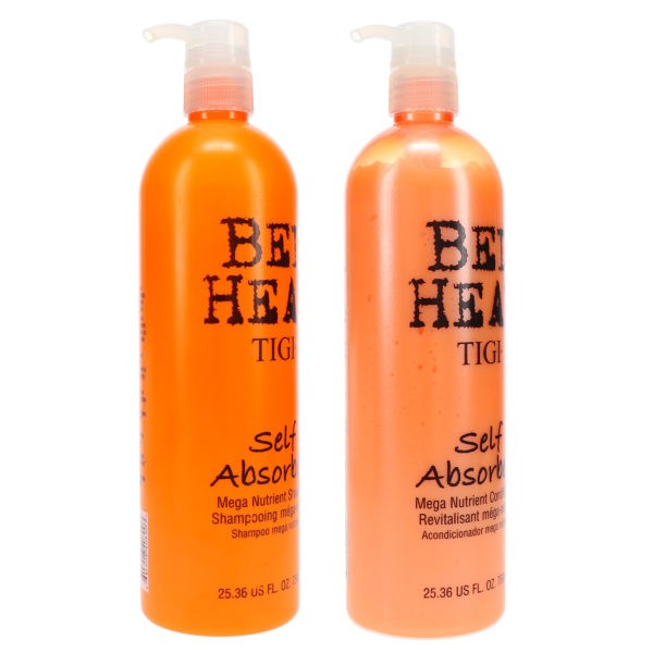 TIGI Bed Head Self Absorbed Shampoo 25.36 oz & Self Absorbed Conditioner 25.36 oz Combo Pack