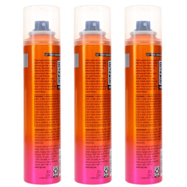 TIGI Bed Head Show Down Hairspray 5.5 oz 3 Pack