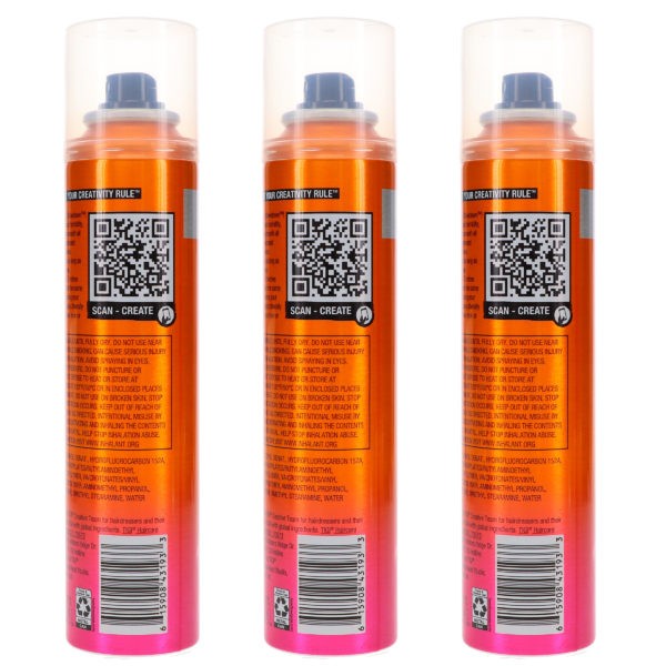 TIGI Bed Head Show Down Hairspray 5.5 oz 3 Pack