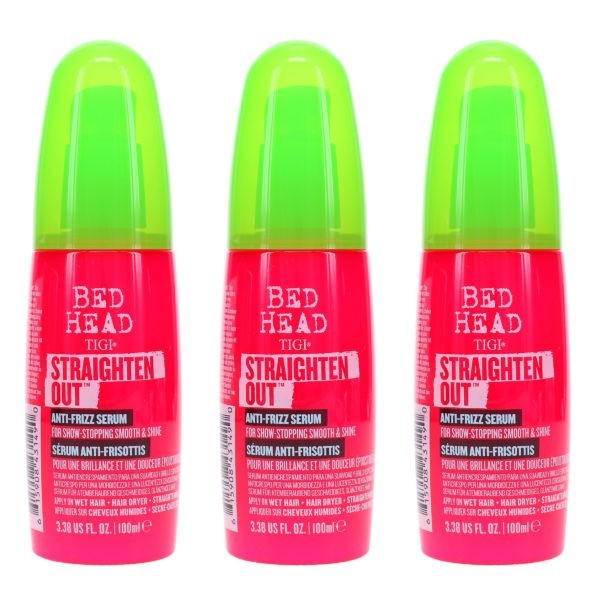 TIGI Bed Head Straighten Out Serum 3.38 oz 3 Pack