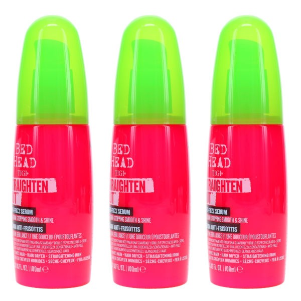 TIGI Bed Head Straighten Out Serum 3.38 oz 3 Pack