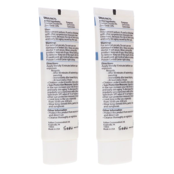 TIZO 2 Facial Mineral Primer/Sunscreen SPF 40 Water Resistant 1.75 oz 2 Pack