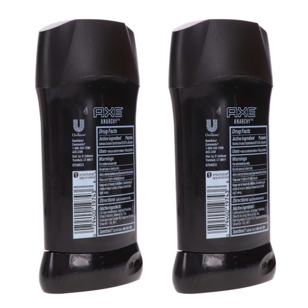 Axe Anarchy Antiperspirant 2.7 oz 2 Pack