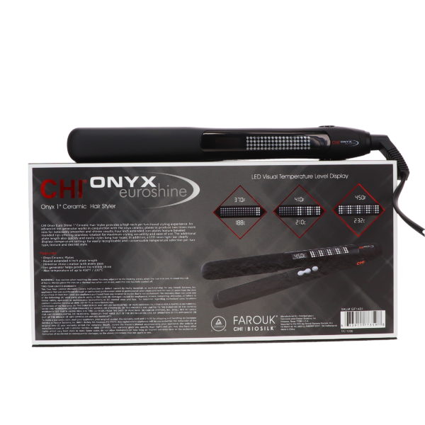 CHI Onyx Euroshine 1in Hairstyling Iron