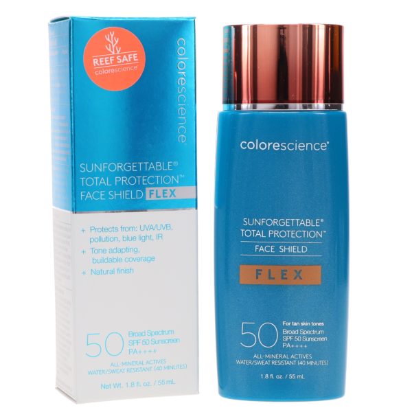 Colorescience Sunforgettable Total Protection Face Shield Flex SPF 50 Tan 1.8 oz