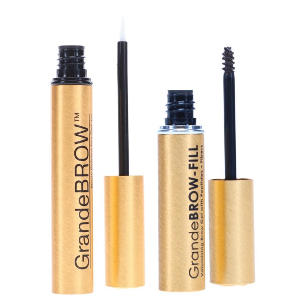 GrandeLash Grandebrow Enhancing Serum 0.1 oz & Grande Browfill Dark 0.14 oz Combo Pack