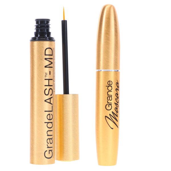 GrandeLash MD Eyelash Enhancing Formula 4ml (6 Month Supply) & GrandeMascara Conditioning Peptide Mascara Black 0.21 oz Combo Pack