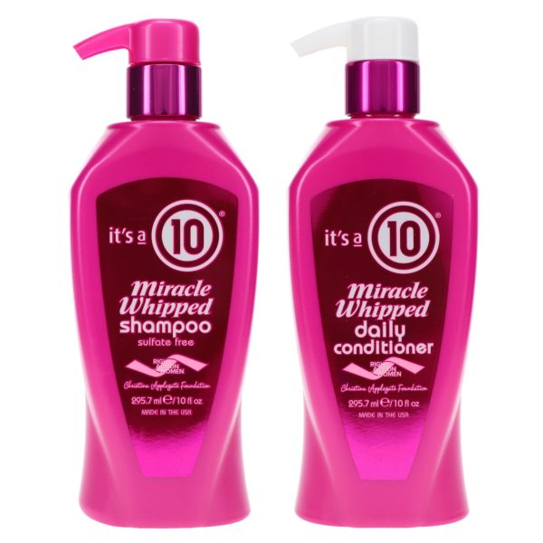 It's a 10 Miracle Whipped Shampoo 10 oz & Miracle Whipped Daily Conditioner 10 oz Combo Pack