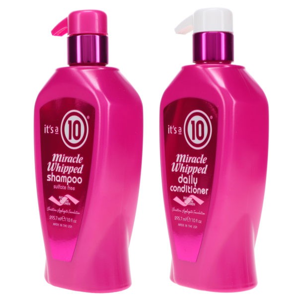 It's a 10 Miracle Whipped Shampoo 10 oz & Miracle Whipped Daily Conditioner 10 oz Combo Pack